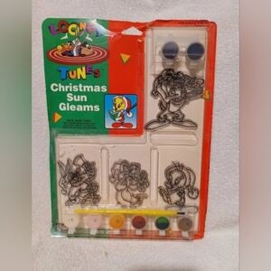 Vintage Looney tunes paint by numbers Christmas sun gleams
